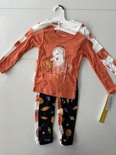Carter's Girls' Long Sleeve 4pc Ghosts  Pumpkins Pj Set - 2T