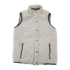 Women's Gaastra White Navy Body Warmer Sailing / Nautical Padded Size L