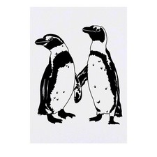 'Penguin Couple' Temporary Tattoos / Transfers TO00033842 