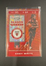 2019-20 Panini Contenders Optic - Season Ticket Coby White #102 Red Wave (RC)