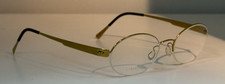 Lindberg Brille titanium oval halbrand gold glänzend