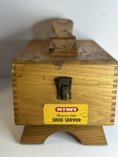 Vintage Kiwi Shoe Shine Kit With Polish Tins And Brushes
