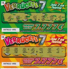 LOTTO - 2x Rubbel-Los 2026 Baden-W&uuml;rttemberg - je 1&euro; - gebraucht, f&uuml;r Sammler