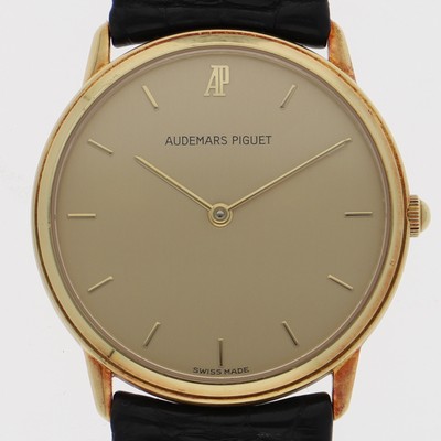 AUDEMARS PIGUET 2612 Extra flat WATCH gold YG/leather/(croco) QZ