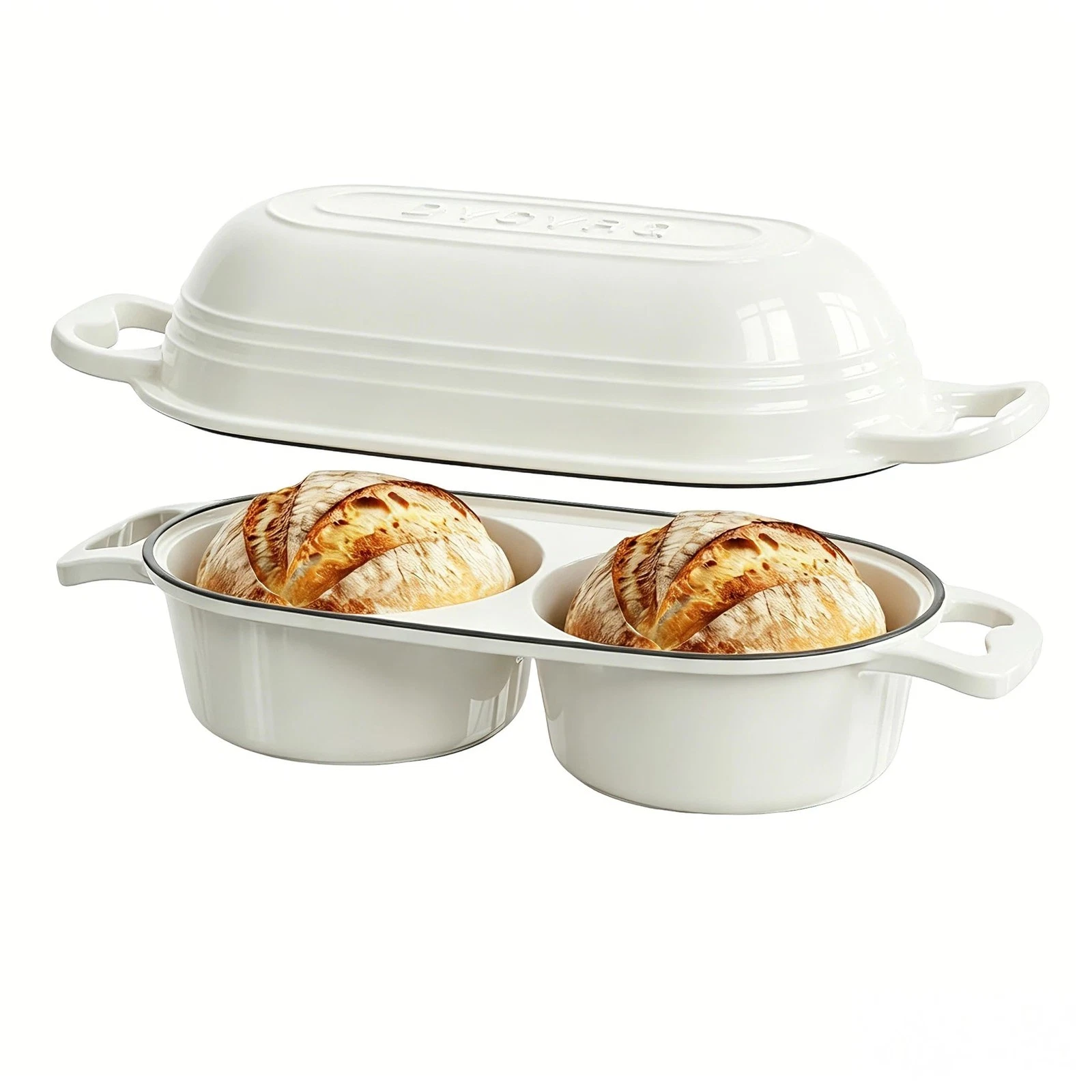 Dutch Oven For Sourdough Bread Baking – Enameled Cast Iron Dutch Oven Pot wit...