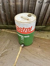 Original Castrol Oil Drum Not Enamel Sign Esso Bp Shell