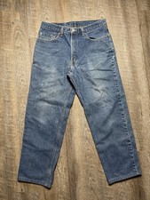 Vintage 90s Levi  s 550 Relaxed Fit Jeans Measures 32x28 Made USA Spots Faded