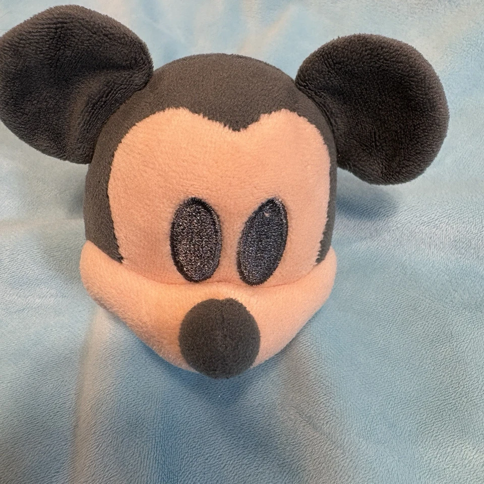 Disney Bebé MICKEY MOUSE Lovey Manta de Seguridad Felpa Suave Blankee Borde Satinado Foto 3 de 4