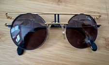 Vintage Cazal Sunglasses Steampunk Round Glasses Eyewear Germany