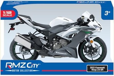 Doyusha Diecast Motorrad 1/12 2023 Kawasaki Ninja ZX-6R grau lackiert JDMPS