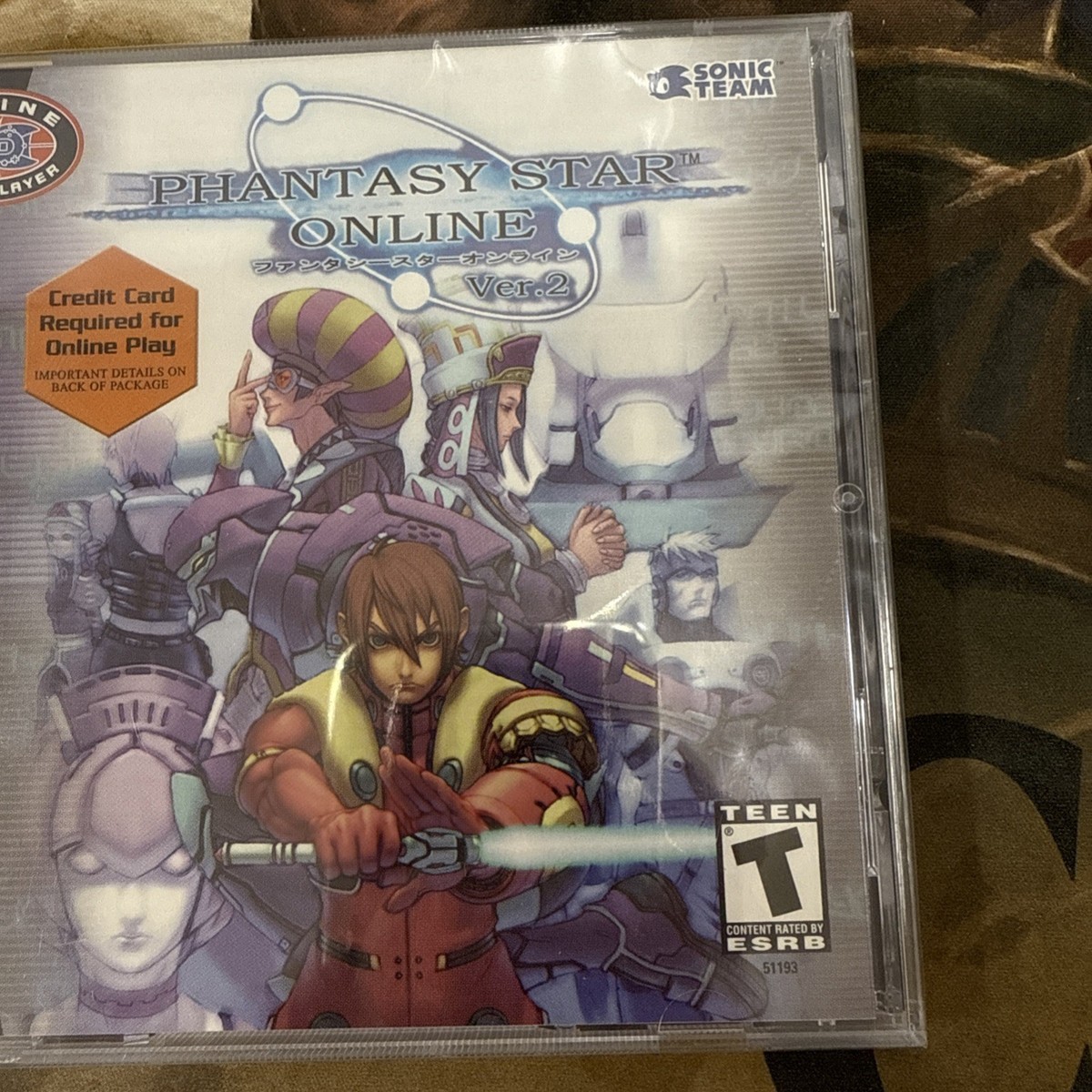 Jeu Dreamcast Phantasy Star Online Ver.2 - Version Japonaise - Très Bon état, Complet