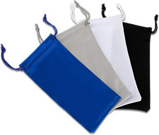 4 Pcs Sunglass Bag Pouch Microfiber Dustproof Sunglasses Sleeve Storage Pouch So