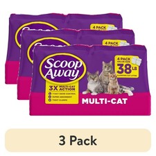 Scoop Away Multi Cat Litter With Meadow Fresh Scent, 38 lb. Box - 3 Pack