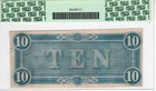 T-68 PF-42 1864 $10 Confederate Paper Money - PCGS-C Choice About New 58 PPQ — photo 2