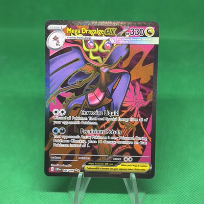 #ad Mega Dragalge ex 104 086 Ultra Rare ME04: Chaos Rising Pokemon Near Mint $7.95