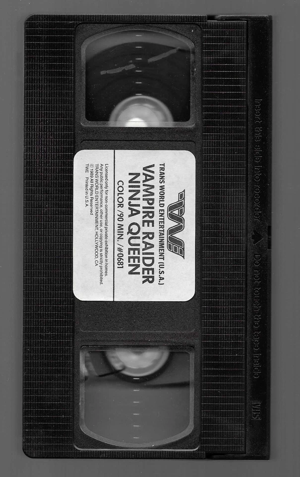 Vampire Raiders: Ninja Queen (VHS 1989) Trans World. Godfrey Ho. Rarity: C6 - Image 3 of 4