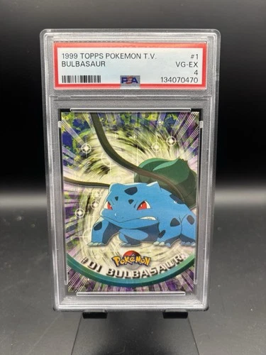 1999 Topps Tv Series 1 Animation Bulbasaur PSA 4