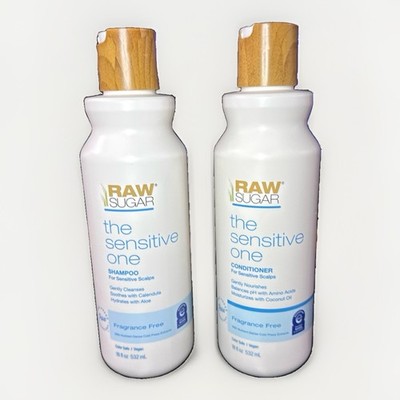 Raw Sugar The Sensitive One Shampoo & Conditioner Duo, 18oz - Fragrance Free