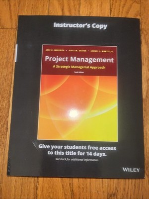 Project Management: A Strategic Managerial Approach - Paperback INSTRUCTOR EDTN