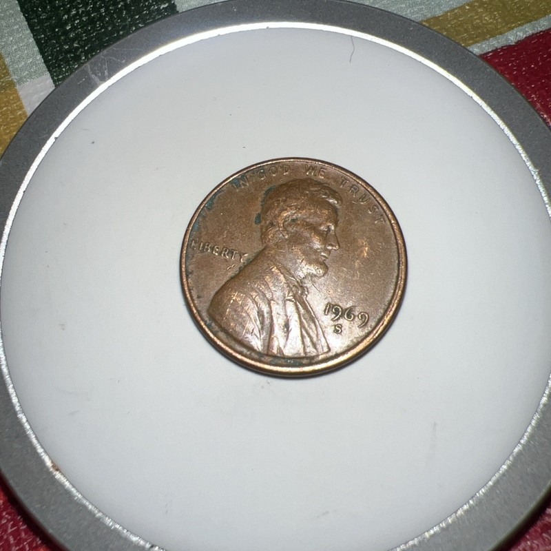 1969-S Lincoln Memorial Cent Penny Circulated Coin