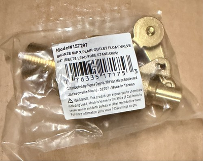 #ad #ad 3 4quot; Bronze MIP Plain Outlet Float Valve Water Tank lot of 10 $179.10