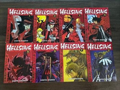 Hellsing Vol. 1-8 RARE Kohta Hirano Manga Set