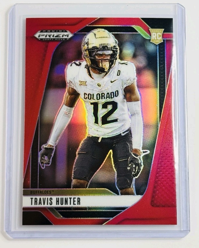 Travis Hunter Rookie Red Prizm #/399 - 2025 Panini Prizm Draft Picks #20