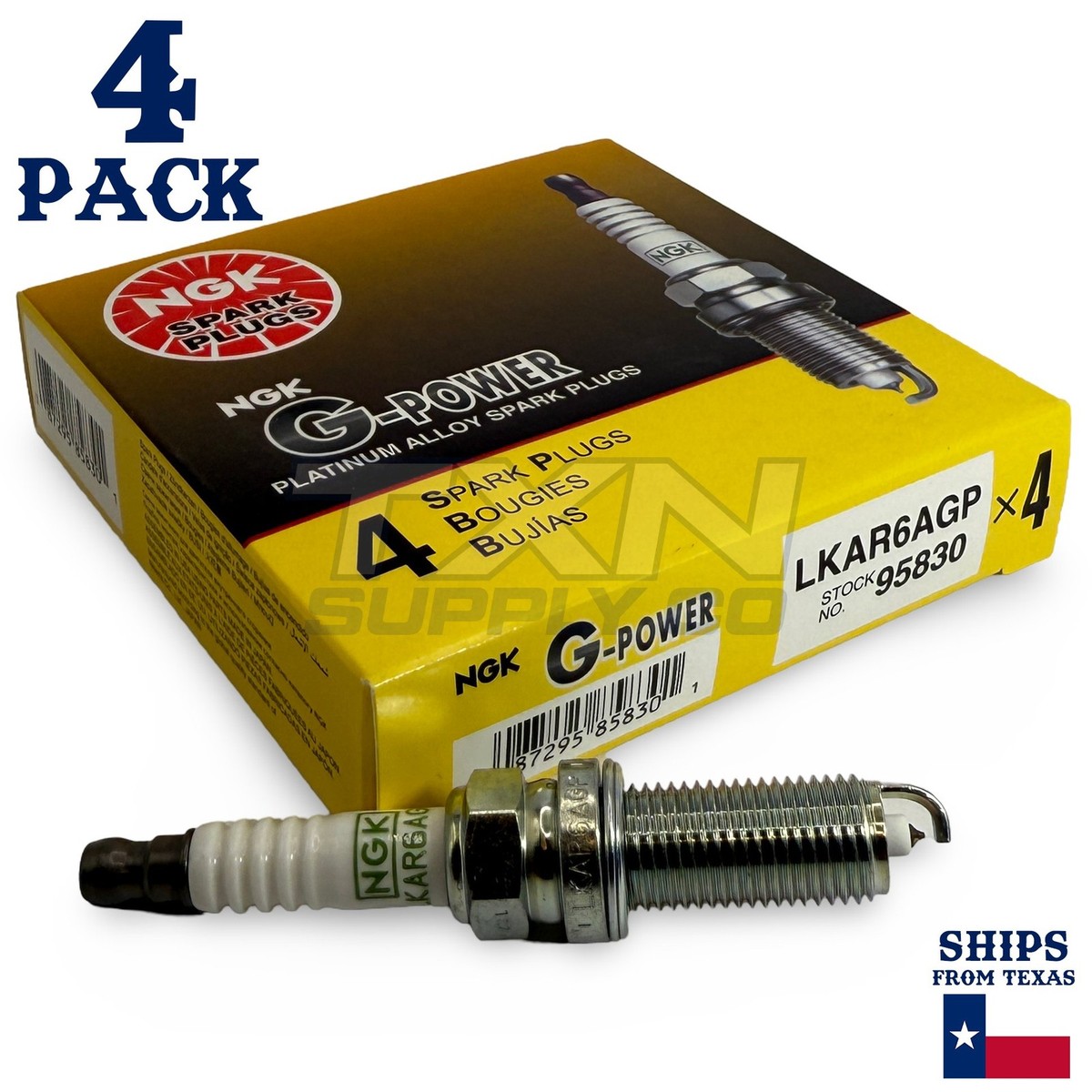 4 Pack NGK G-Power Spark Plugs 2007-2012 for Nissan Sentra L4 2.5L