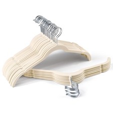 Sishynio Premium Velvet Shirt Hangers 30 Pack, Non-Slip 360  Swivel Hook Sl
