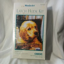 Caron WonderArt Latch Hook Kit 12"X12" Puppy Love 4670 Labrador Dog Sealed NIB