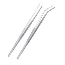Aquarium Tweezers Extra Long 18 Inches Stainless Steel Straight And Curved Tweez