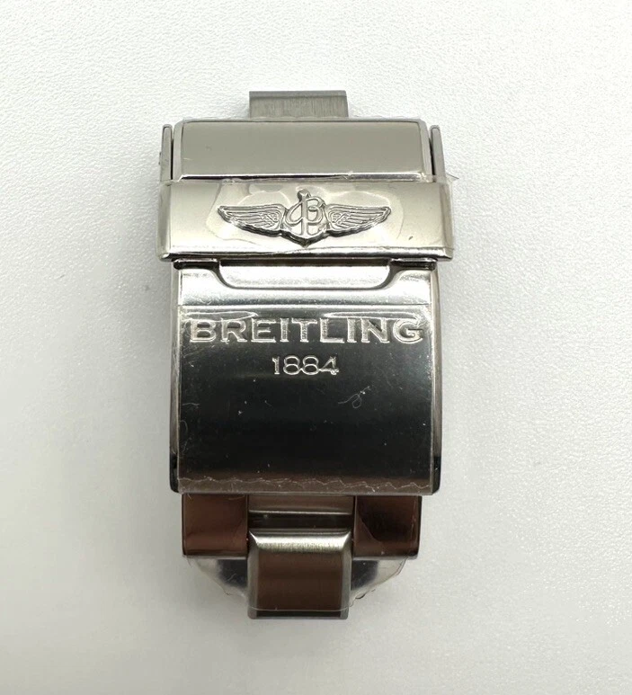 Breitling Stainless Steel Wristwatch Bands 16 mm Band Width for