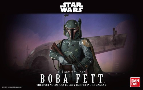 Bandai 2439797 Star Wars Boba Fett 1/12 Scale Plastic Model Kit