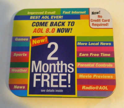 Vintage AOL America Online Internet Connection Trial CD. Unused.
