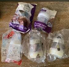 Lot Of 5 Baby Bottles: 2 Philips Avent, 2 Mam, 1 Nuk. New In Packaging