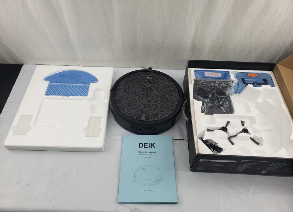 New DEIK Robotic Floor and Carpet Vacuum Cleaner MT-820 With Remote READ - Image 2 of 4