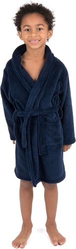 Leveret Kids Robe Boys Girls Bathrobe Shawl Collar Fleece Sleep Robe Size 14