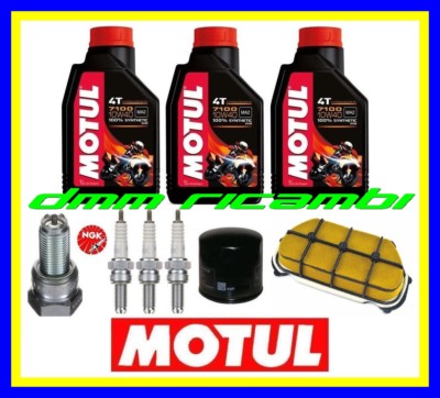 Kit Tagliando YAMAHA YZF-R6 600 05 Filtro Olio Aria Candele NGK MOTUL ...