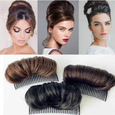 Magic Invisible Hair Volume Augment Bun Maker Fluffy Puff Schwamm Pad Clip ต  