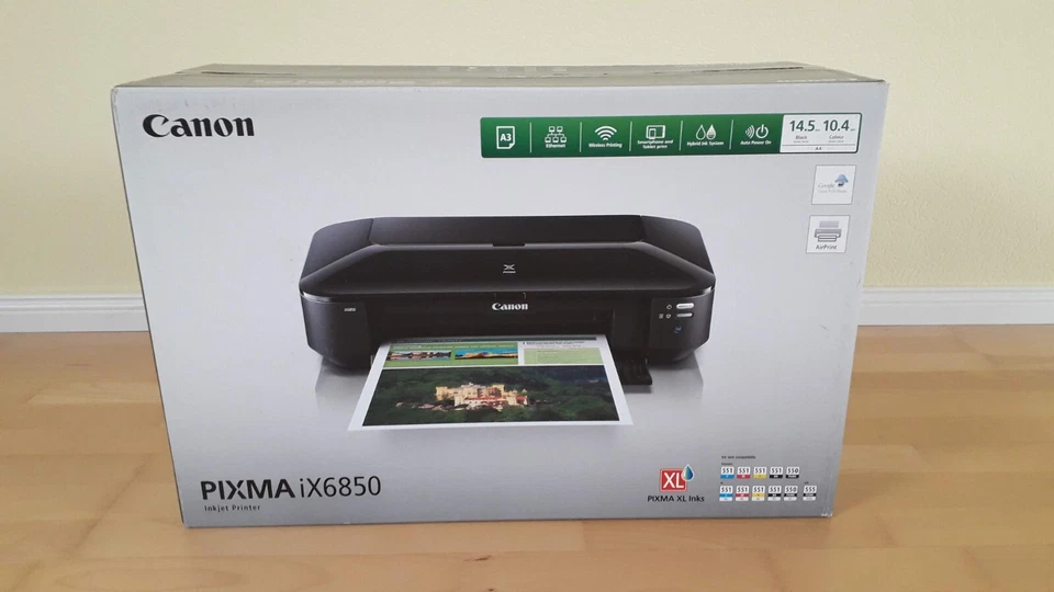 Canon Maxify MB5450 Pixma iX6850 Drucker Scanner Fax WLAN Apple AirPrint Cloud - Bild 2 von 4
