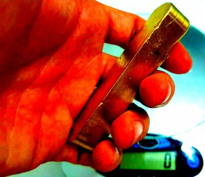 #ad 270 GRAMS SCRAP GOLD BAR FOR GOLD RECOVERY MELTED DIFFERENT COMPUTER COIN PINS💣 $45.95