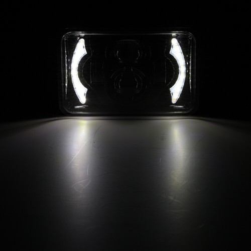 For Isuzu FTR FRR NQR FSR NPR 4x6" LED Headlights Hi-Lo Beam DRL Turn Signal - Picture 10 of 12