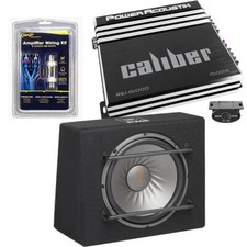 JBL 1000 Watt peak 12" subwoofer Angle Box black  BASS Mono Amplifier Package