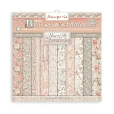 You and Me White 12x12 Scrapbook Paper Pad 10 Sheets for DIY