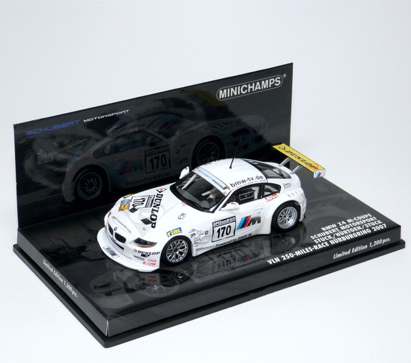 Bmw Z4 M-Coupe E86 Vln 250-Miles NüRburgring 2007 #170 Minichamps 400072770 1:43-image