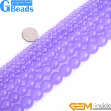 Light Purple Jade Round Beads For Jewelry Making Free Shipping 15" 4mm 6mm 8mm