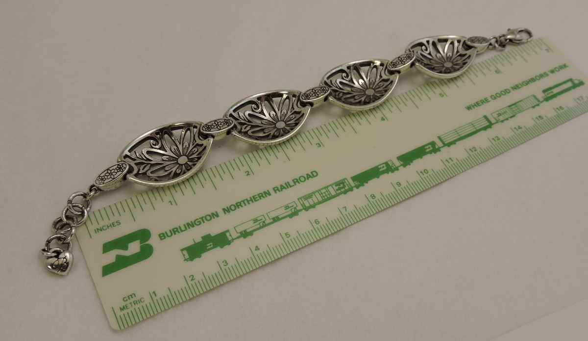 ★rosemont★ SILVER BRACELET RC0208 Brighton Bracelet Link Silver Color Over 7