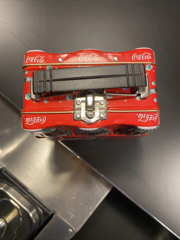 Fiambrera pequeña de hojalata Coca-Cola paquete de 6 botellas, sin usar Foto 4 de 4