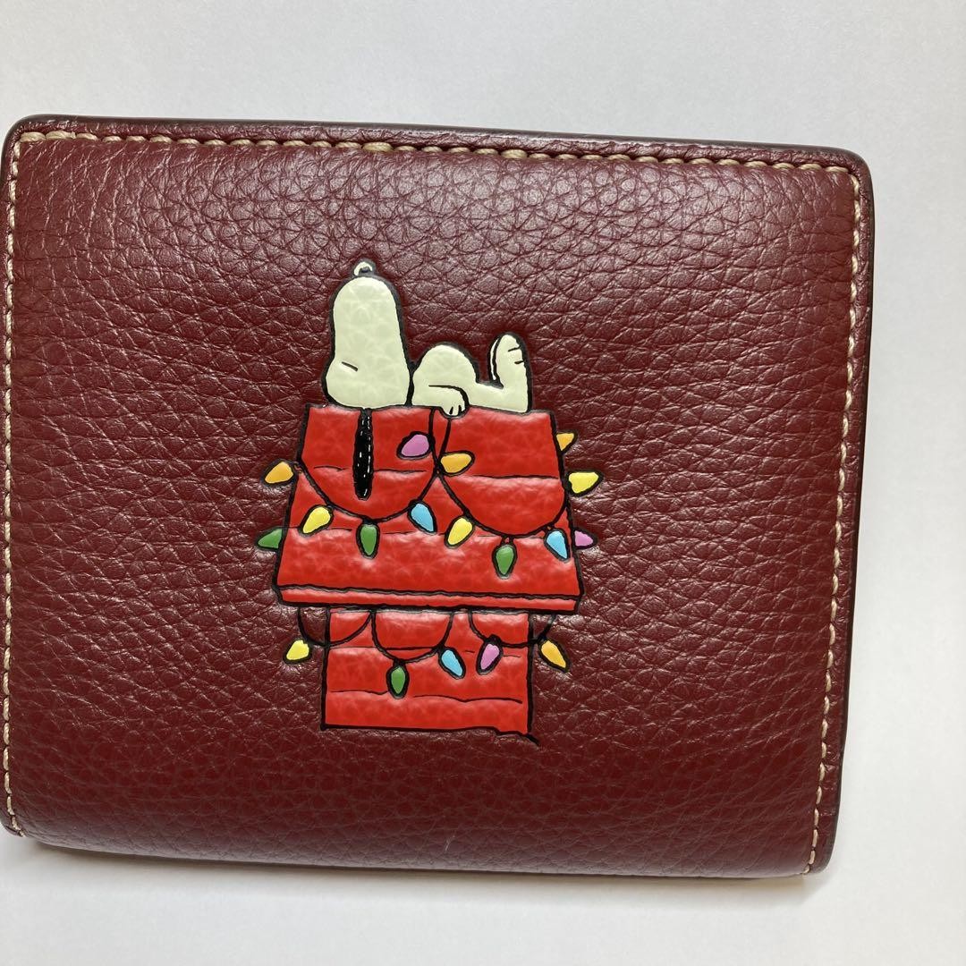 COACH X PEANUTS☆スヌピー Essential Billfold Wallet ミニ財布 COACH x Peanuts Snoopy Bifold Wallet | eBay