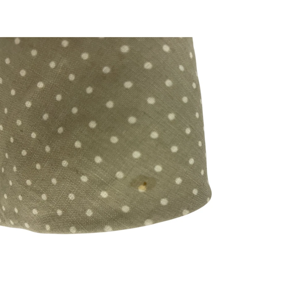 Corbata para hombre Polo de Ralph Lauren verde oliva lunares hecha a mano 100 % lino Foto 4 de 4